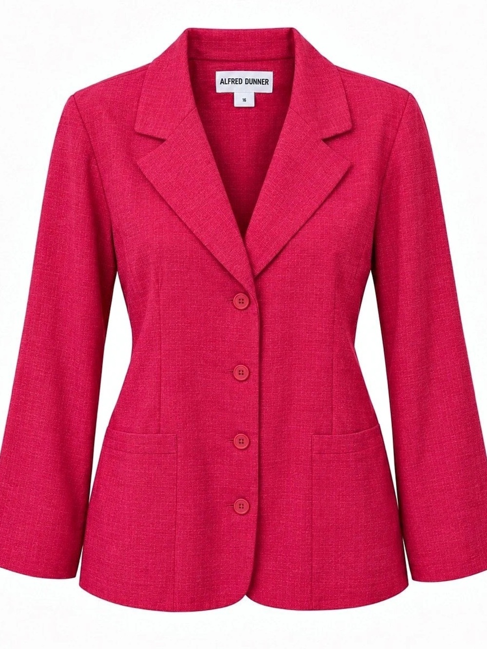 Alfred Dunner Women's Blazer Pink Size 16